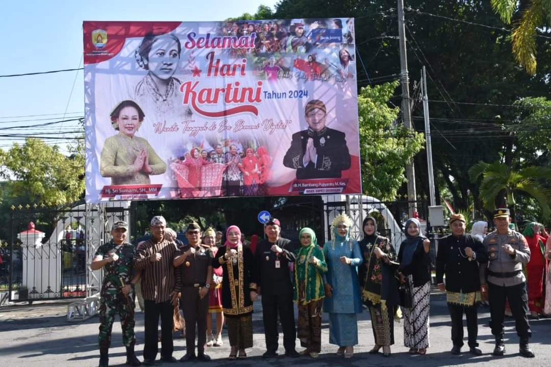 Dandim Grobogan Hadiri Upacara Peringatan Hari Kartini Kabupaten Grobogan Tahun 2024