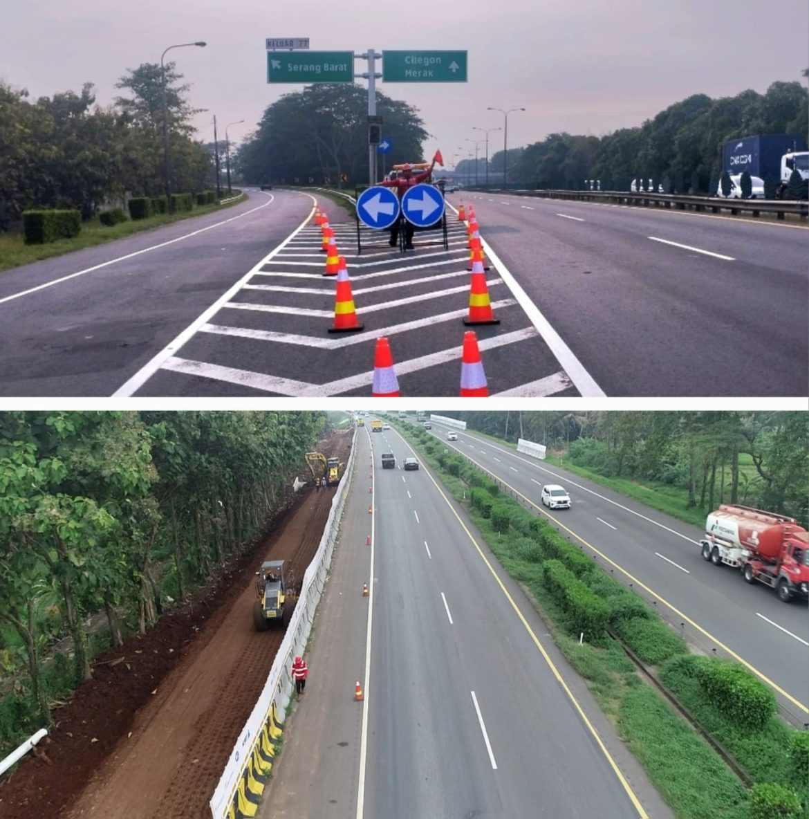 Jalan Tol Tangerang Merak mulai Serang Barat hingga Cilegon Timur akan Dilebarkan Jadi 3 Lajur