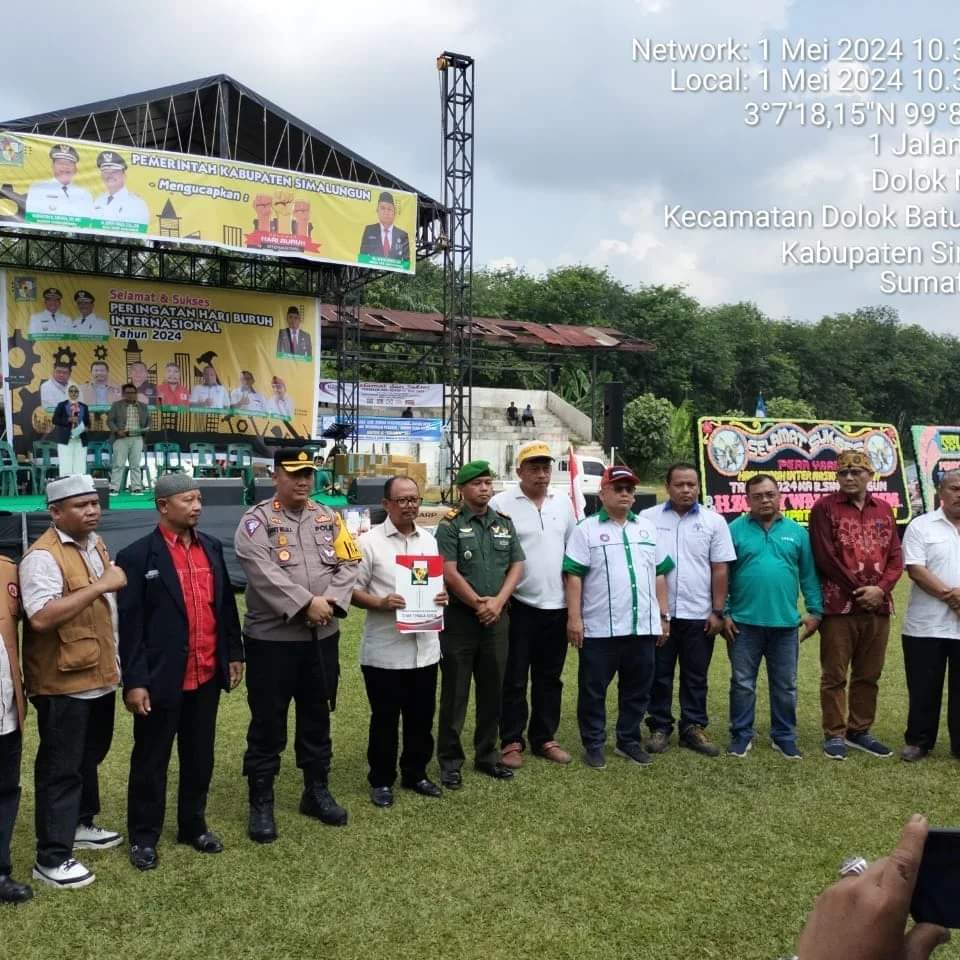 Hari Buruh Internasional Kabupaten Simalunggu Dilasanakan di Serbelawan