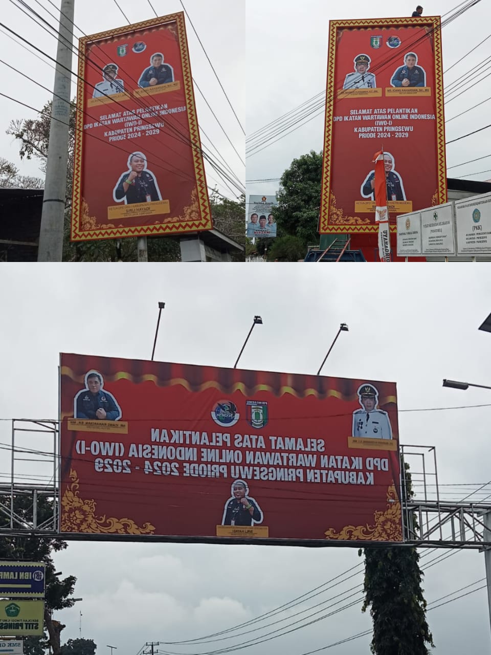 Jelang Pelantikan IWO-I di Hotel Urban Sirli Patih Jaya Kekhama Pasang Papan Reklame di Jalan Lintas dan Sampaikan Undangan Ke Pemprov Lampung