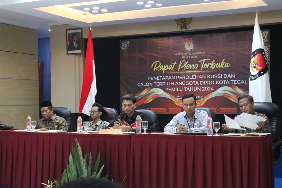 KPU Tetapkan Perolehan Kursi dan Calon Terpilih Anggota DPRD Kota Tegal