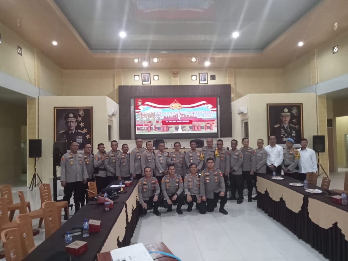 45 Personil Polres Banyuasin Mengikuti Sosialisasi dan Penyuluhan Hukum