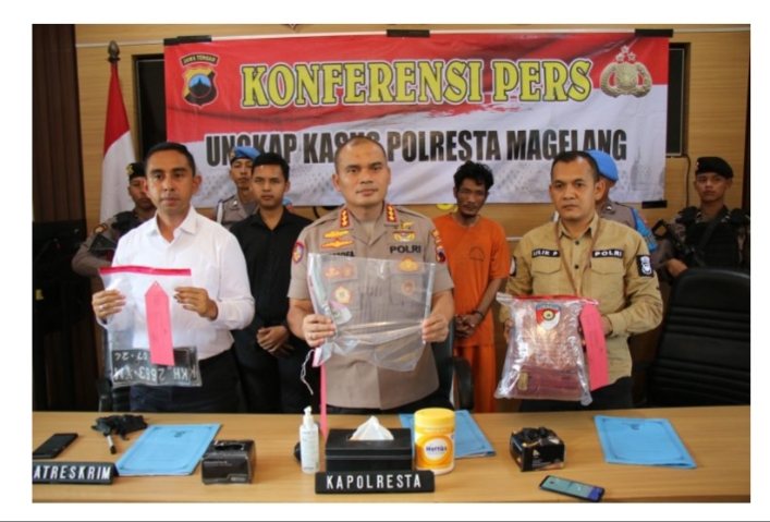 Pria Asal Muara Enim Di Tangkap Polresta Magelang Karna Bawa Lari Sepeda Motor dan Melukai Korban 