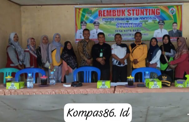 Pemdes Kota Baru Kecamatan Kunto Darussalam Gelar Rembuk Stunting Tahun 2024