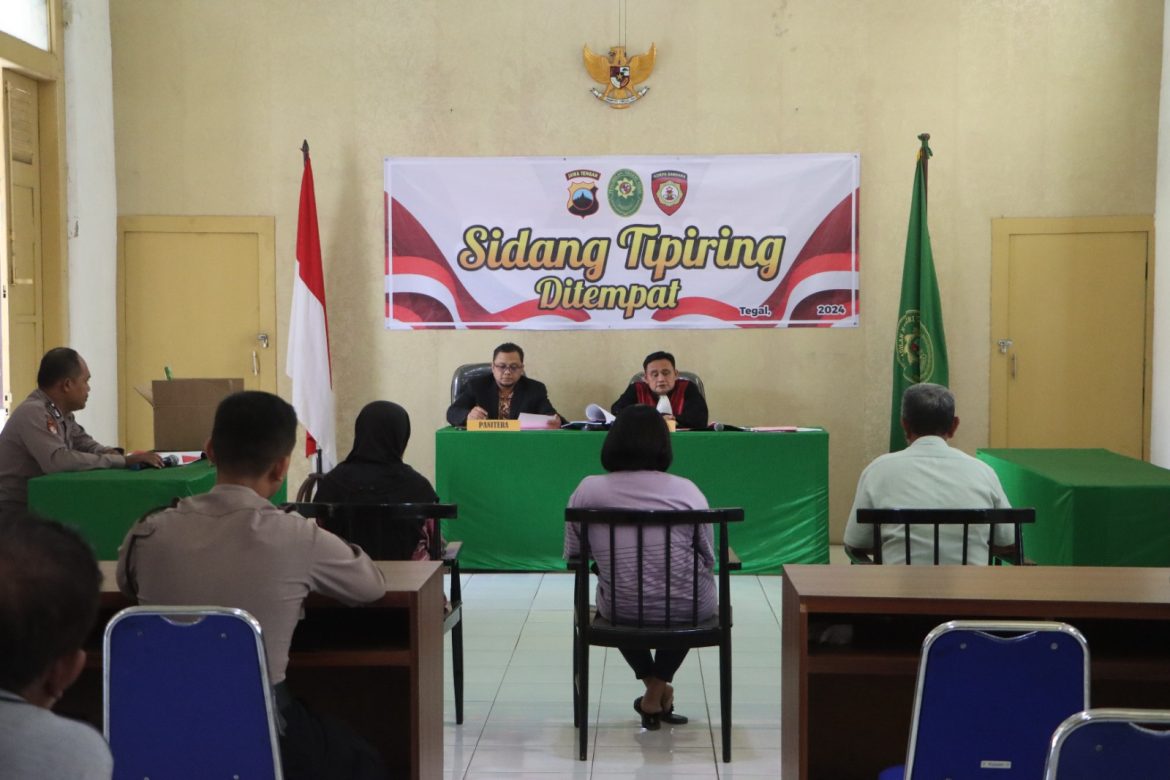 Wujudkan Ketertiban Masyarakat, Polres Tegal Kota Gelar Sidang Ditempat Bagi Pelanggar Tipiring