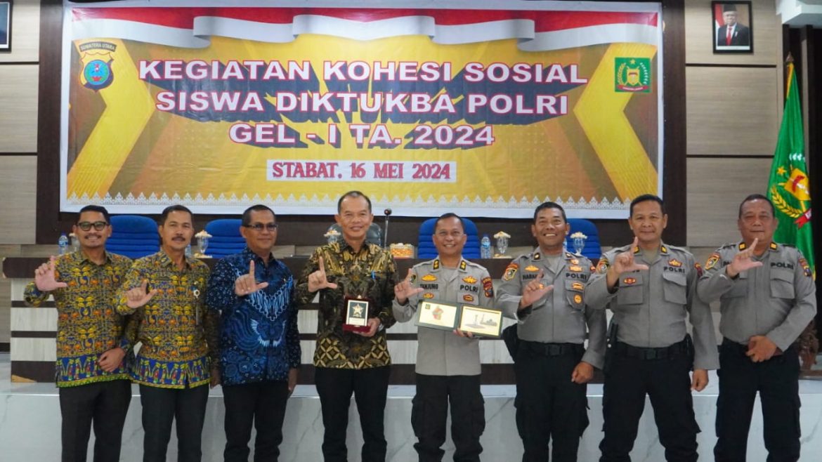 Pemkab Langkat laksanakan kegiatan Kohesi sosial siswa diktukba polri gelombang-I TA. 2024