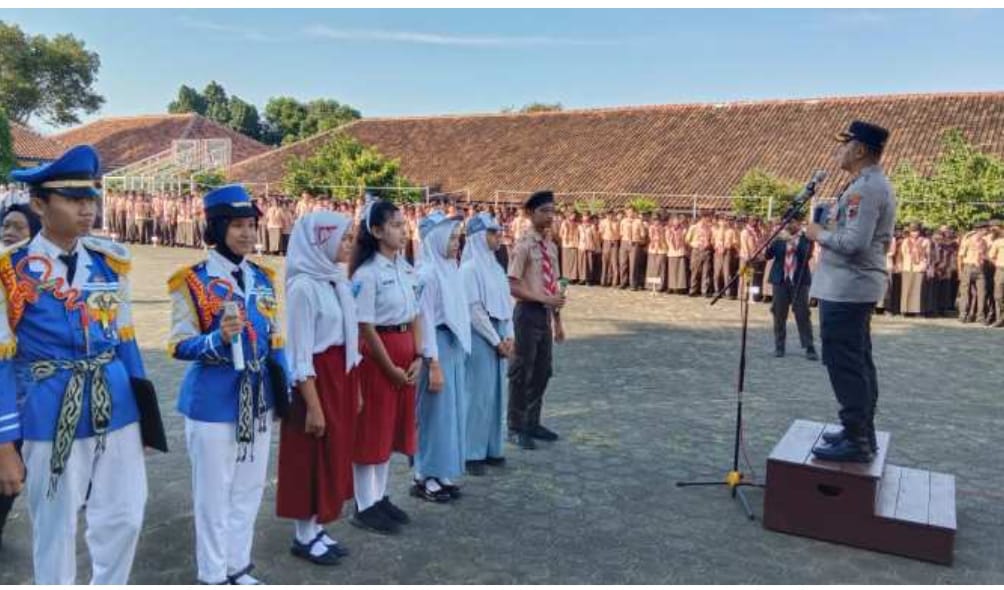 A.K.B.P . Wahyu Nugroho Setyawan Pimpin Apel Pencegahan dan Penanganan Kekerasan di Satuan Pendidikan di Kabupaten Jepara