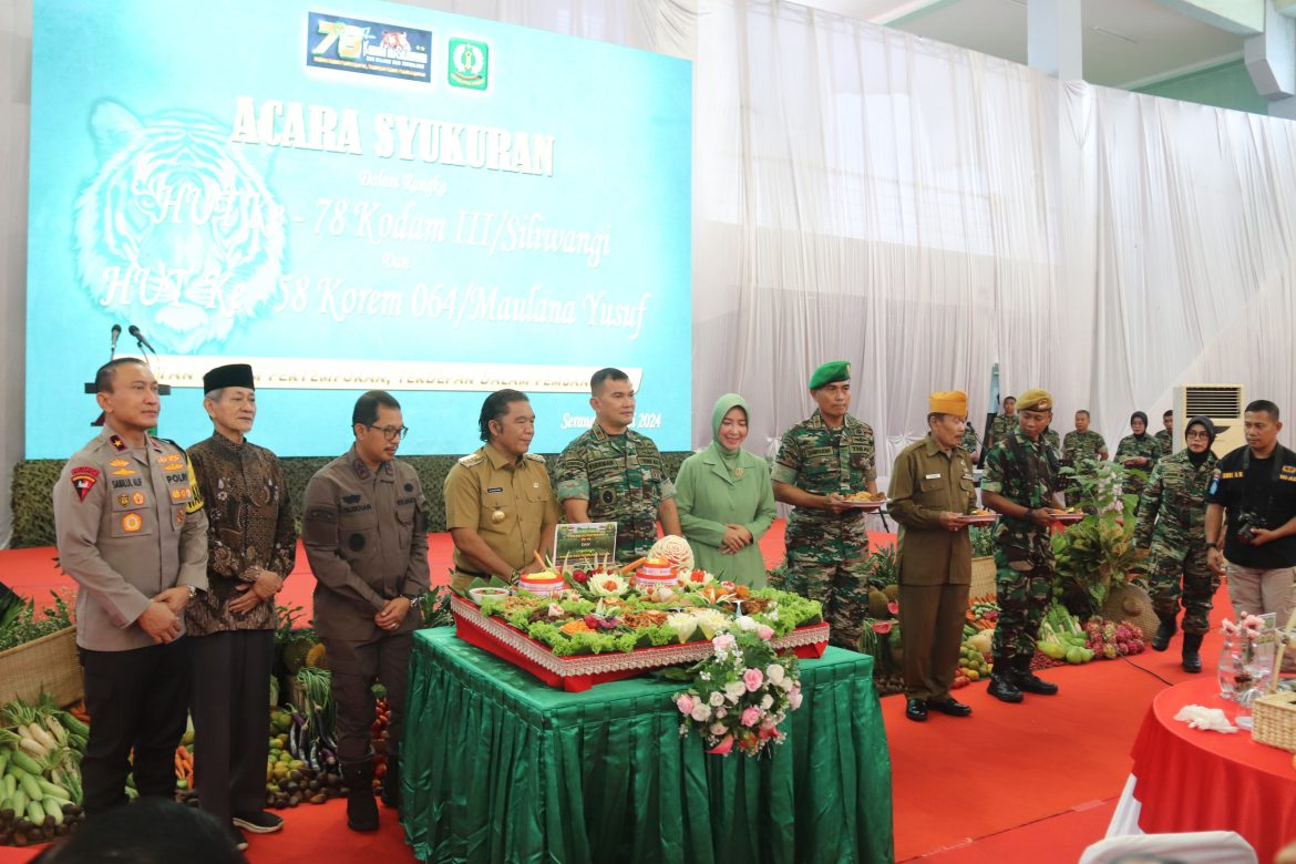 Wakapolda Banten Hadiri Syukuran HUT ke-78 Kodam III Siliwangi dan HUT ke-58 Korem 064/MY