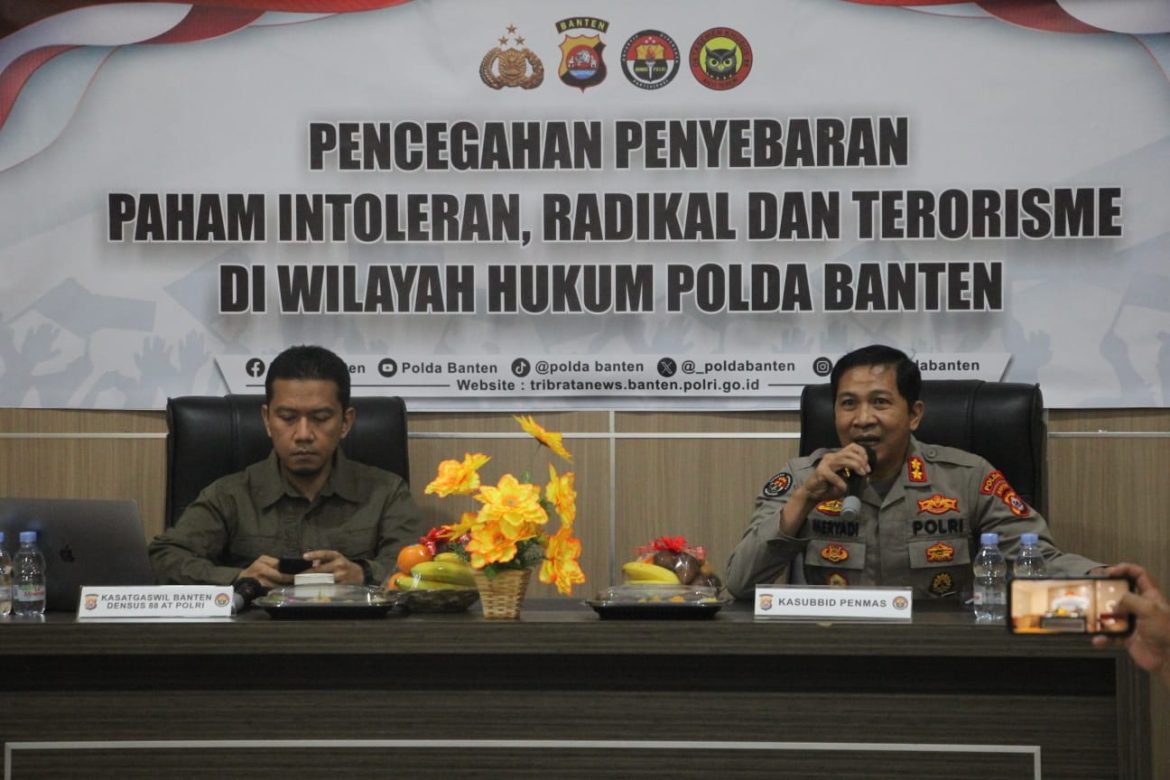 Cegah Paham Radikalisme, Polda Banten Gelar Sosialisasi Bersama Media