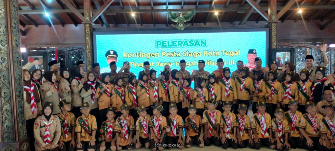 Kwarcab Kota Tegal Dr.Jumadi ST.MM Lepas Kontingen Pesta Siaga Tingkat Jawa Tengah