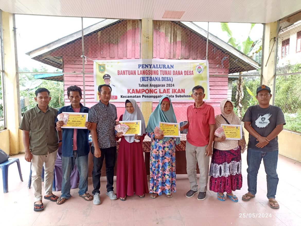 PemDes Lae Ikan Salurkan BLT-DD Miskin Ekstrem Tahap Il (Dua) Tahun 2024. 