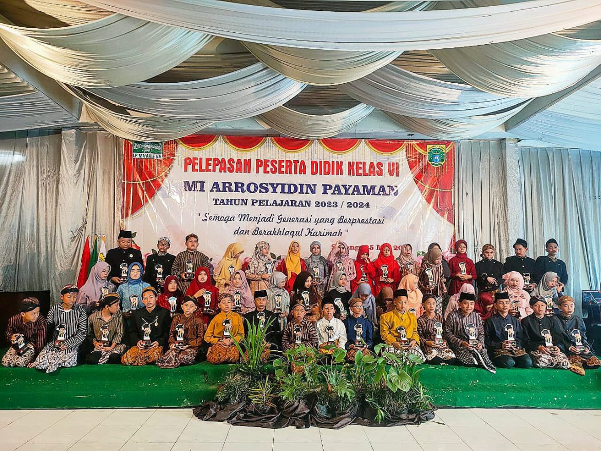 MI Arrosyidin Payaman Melepas Peserta Didik Kelas VI Tahun Ajaran 2023/2024