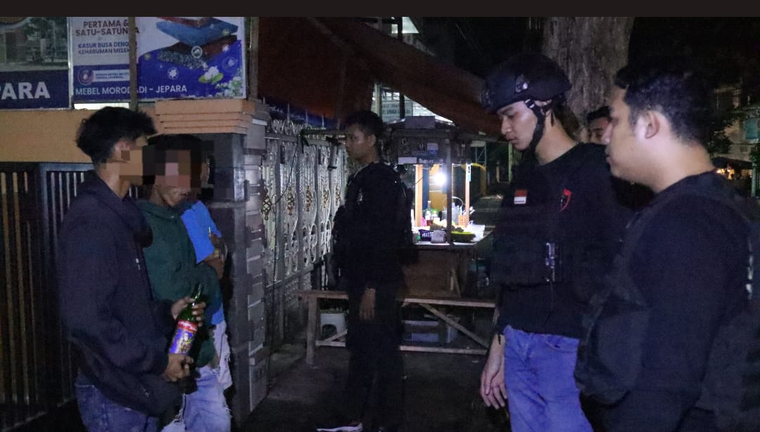 Bikin Resah, Segerombolan Pemuda Mabuk Diamankan Tim Patroli Siraju Polres Jepara 