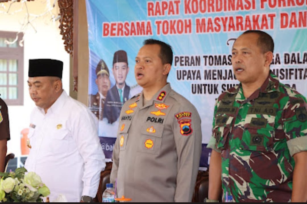 Ciptakan Pilkada Damai di Jepara, Kapolres Bersama Forkopimda Jepara Gelar Rakor Bersama Tomas dan Toga