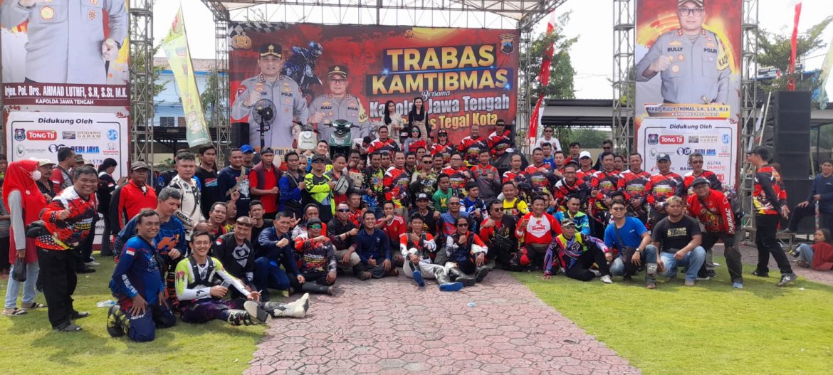 Polres Kota Tegal mengadakan acara Trabas Kamtibnas bersama Kapolda Jawa Tengah