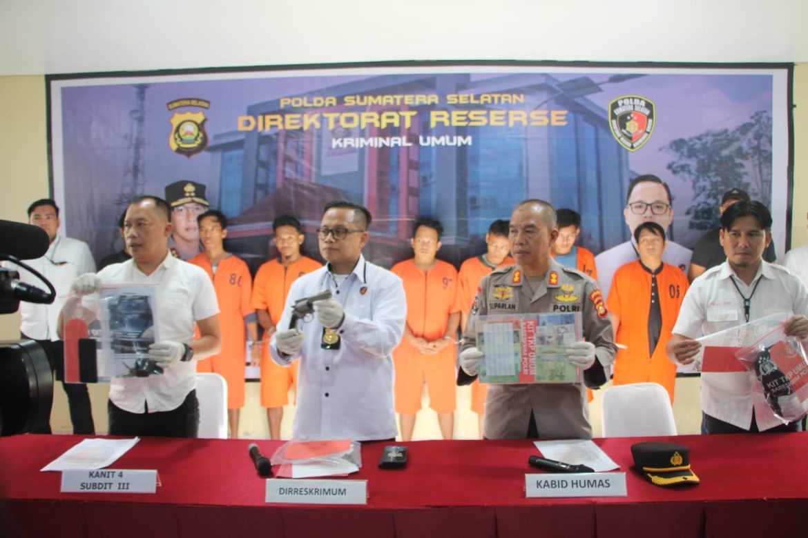 Enam Pelaku Perampokan Toko Sembako Disertai Pelecehan di Kenten Laut Ditangkap Jatanras, Satu Pelaku Mantan Karyawan Korban 