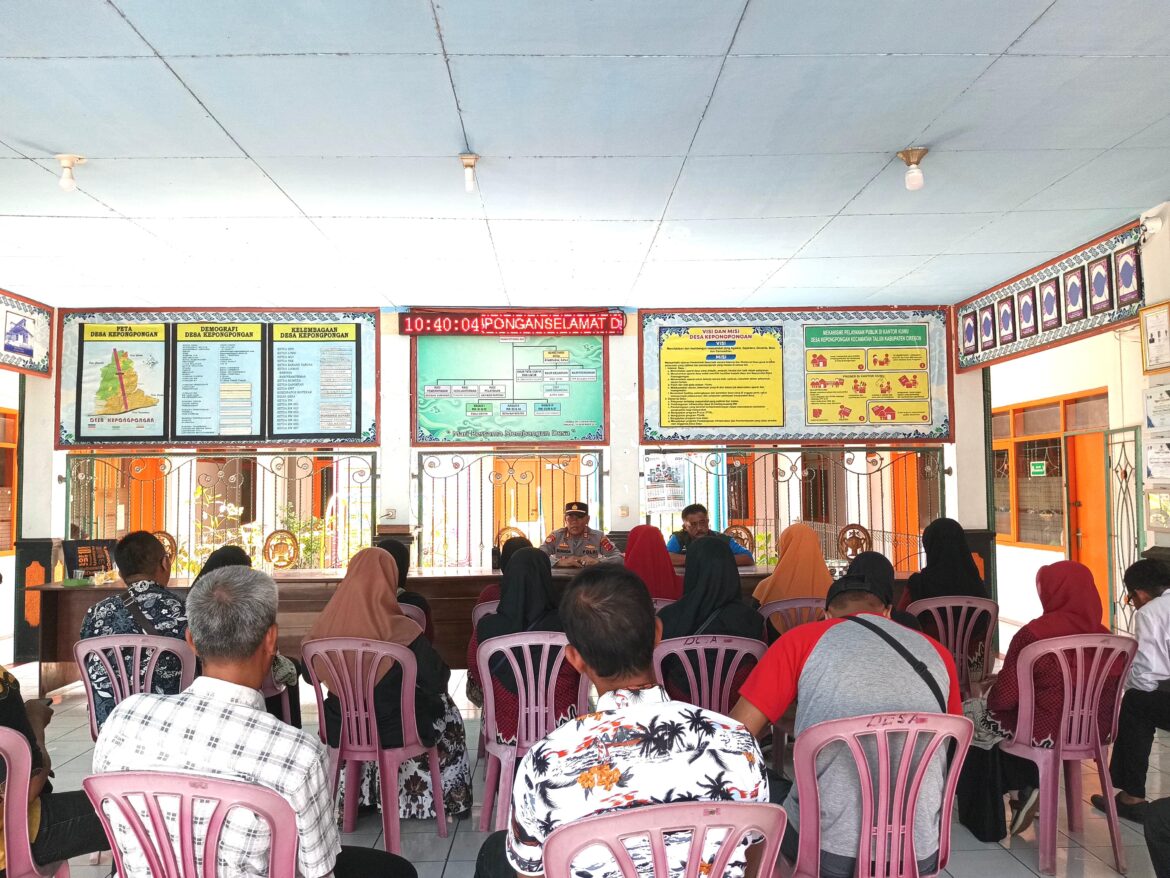 Kapolsek Talun Berikan Edukasi Serta Himbauan Tentang Pencegahan Stunting.
