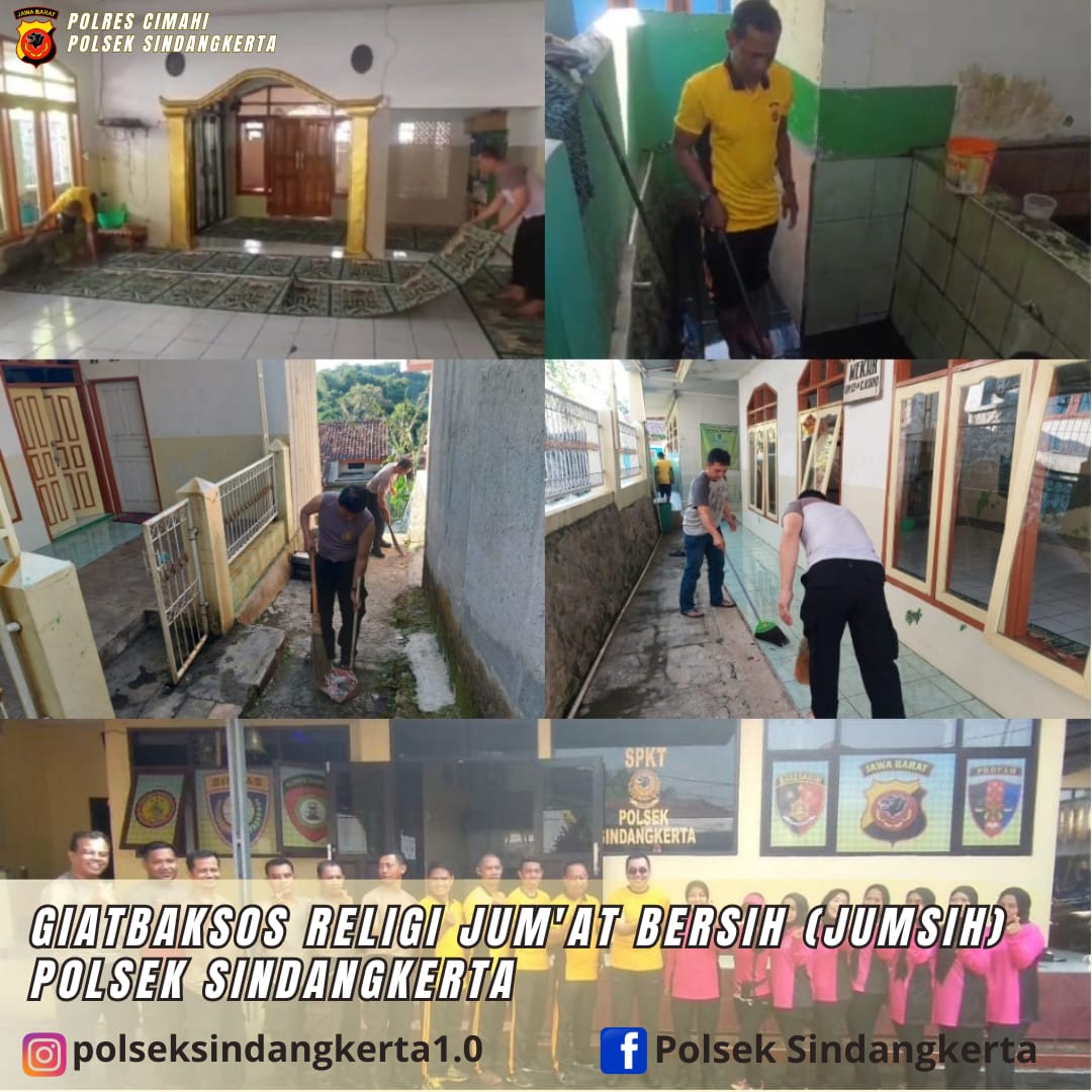 Polsek Sindangkerta KBB, Bakti Sosial Religi di Hari Bhayangkara Ke-78 