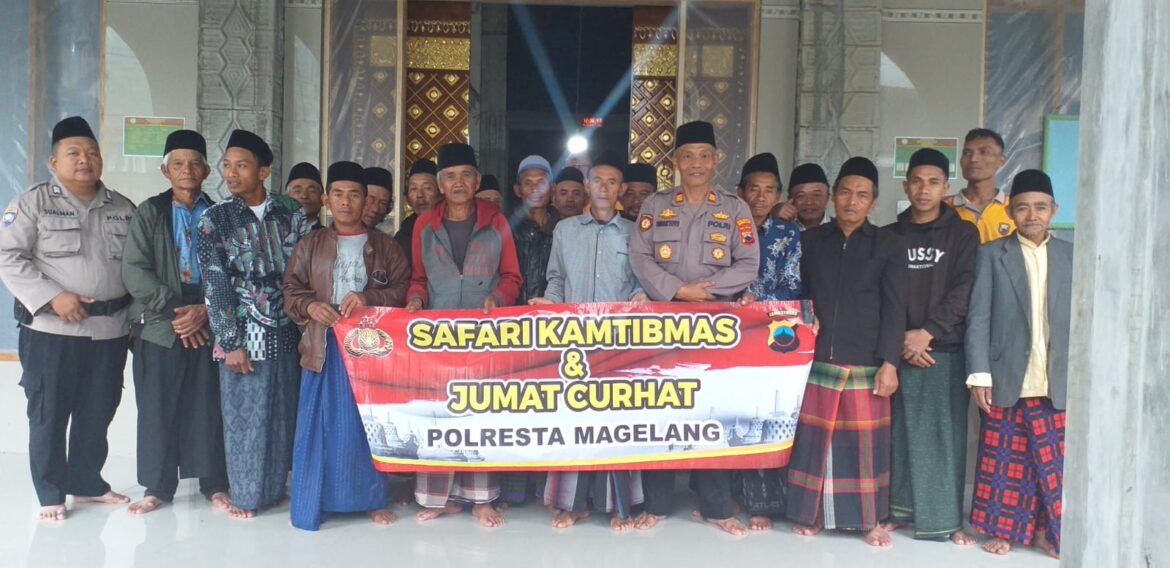 Polsek Ngablak Polresta Magelang Laksanakan Safari Kamtibmas dan Jumat Curhat