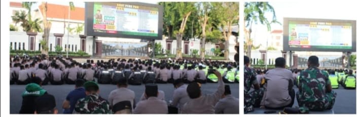 Ciptakan Suasana Kondusif, Dandim 0830/Surabaya Utara Hadiri Apel Pengamanan Anniversary Persebaya Ke-97