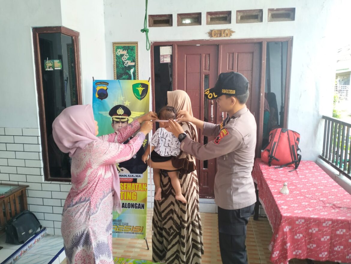 Sambut Hari Bhayangkara ke-78, Dokkes Polres Pekalongan Gelar Pemeriksaan Kesehatan Pencegahan Stunting