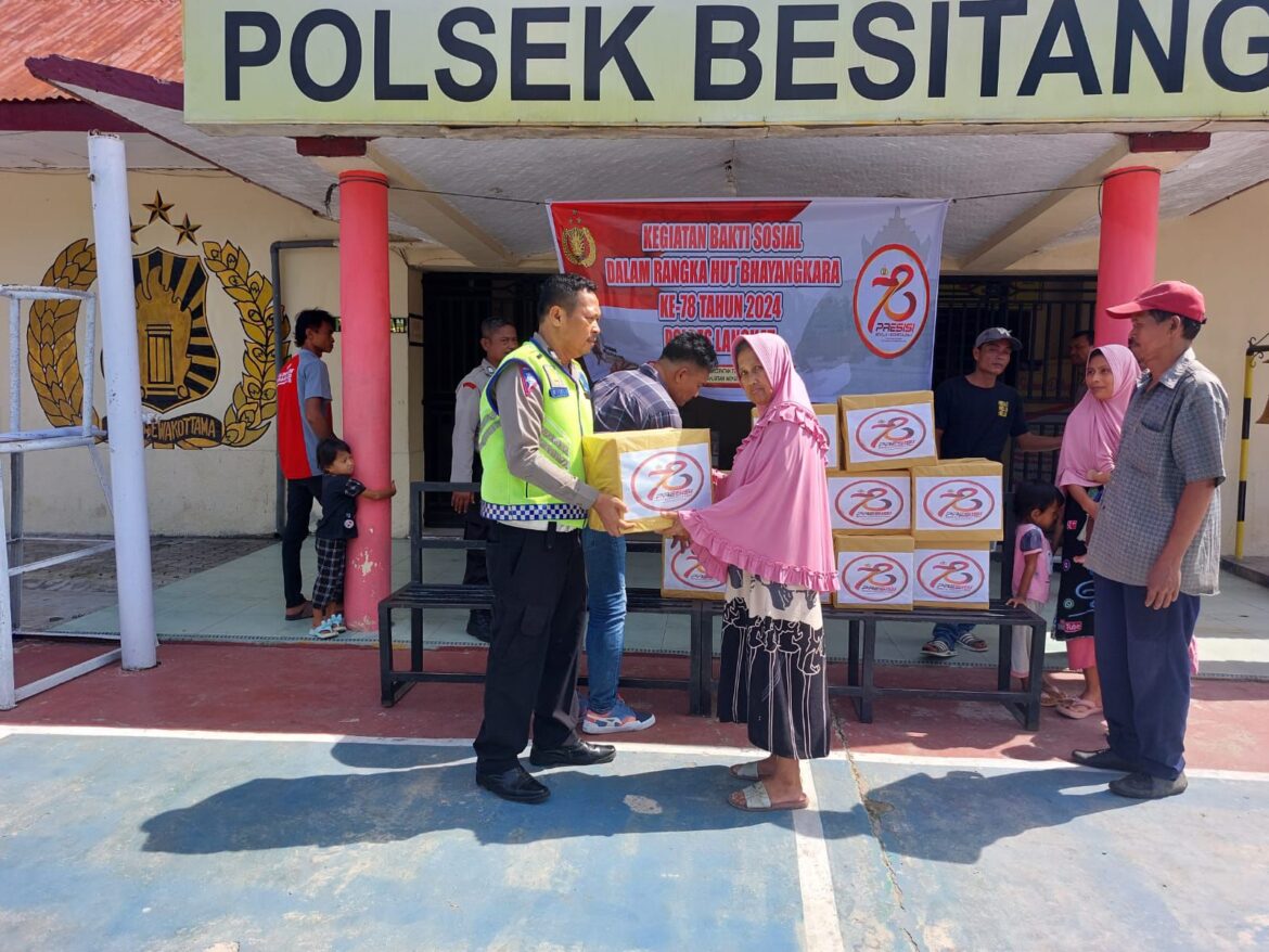 Bakti Sosial di Wilayah Hukum Polsek Besitang.