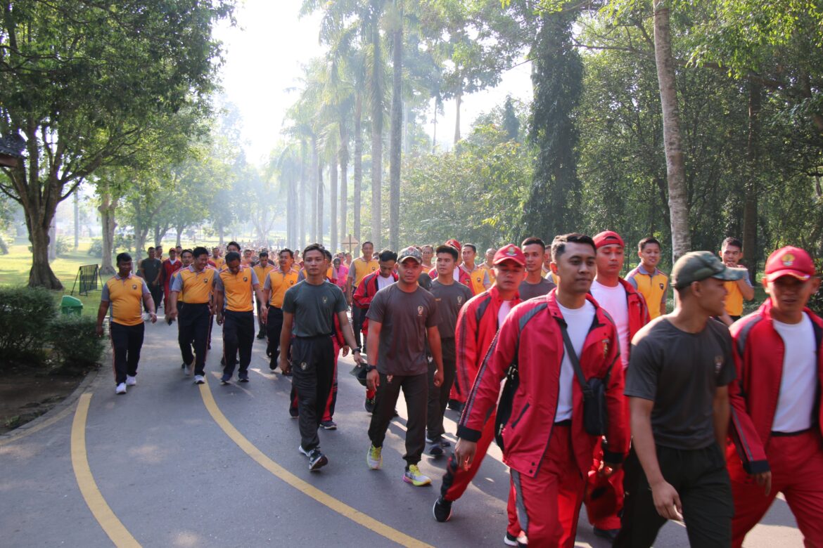 Tingkatkan Sinergitas TNI-Polri, Polresta Magelang Gelar Olahraga Bersama