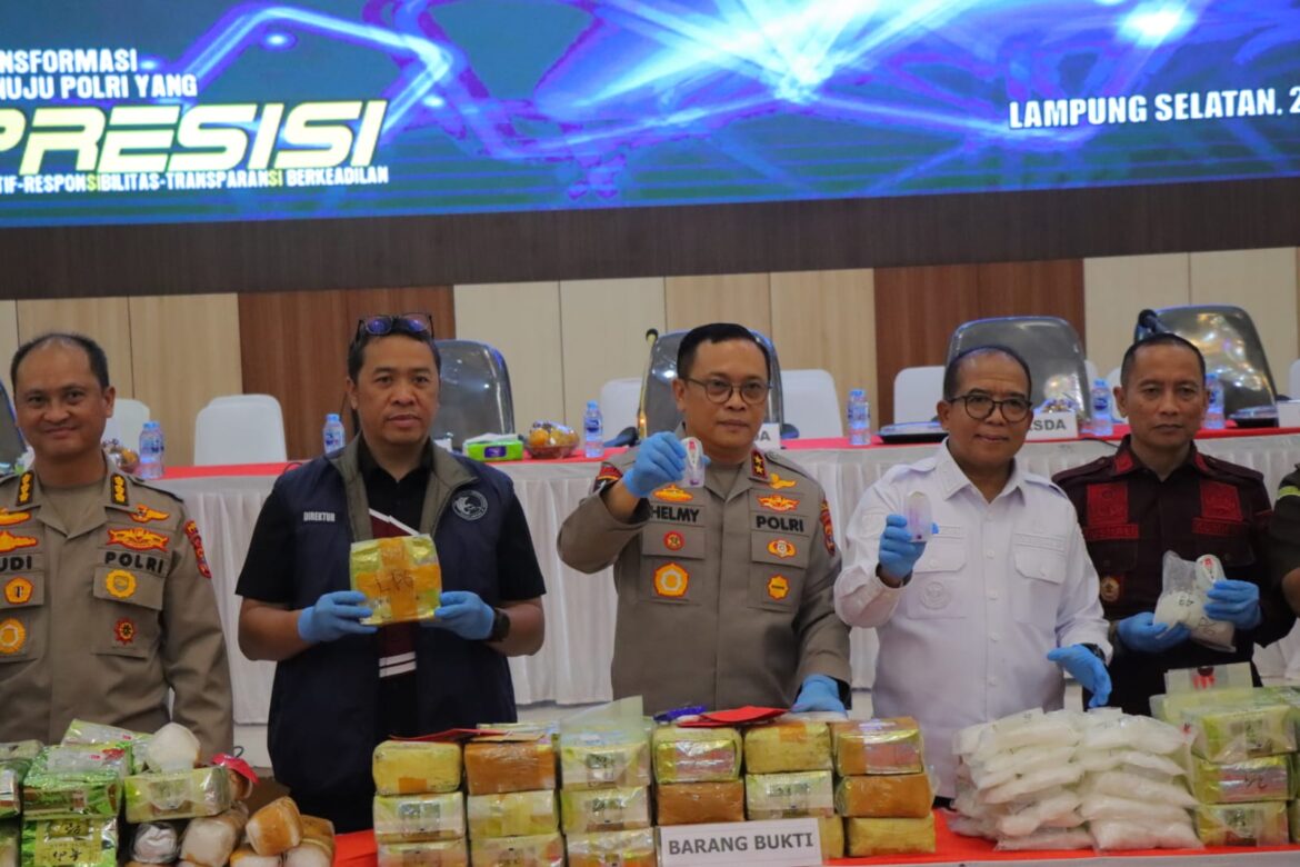Empat Jaringan Besar Narkoba Diungkap Polda Lampung