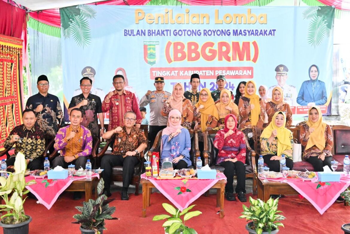 Penilaian BBGRM Desa Pekondoh Kecamatan Way Lima, Momentum Sadarkan Pentingnya Kebersamaan