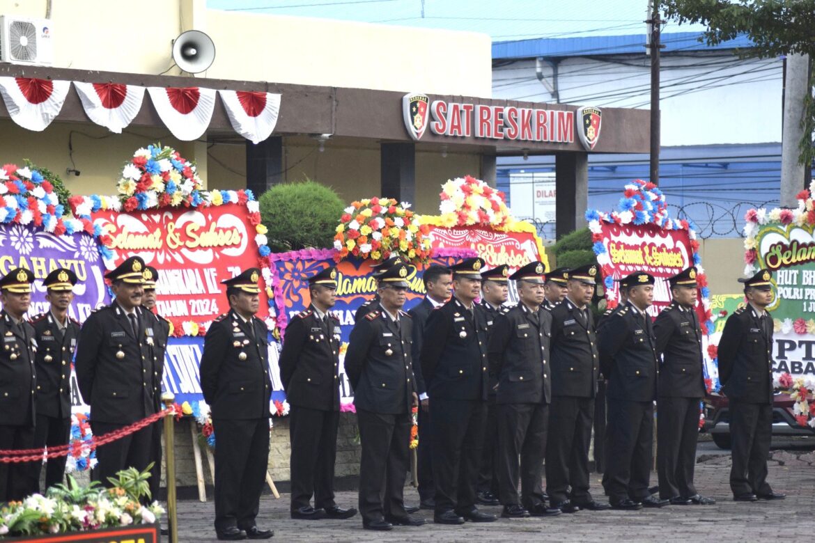 Peringati Hari Bhayangkara ke-78, Polres Tegal Kota Gelar Upacara Secara Sederhana