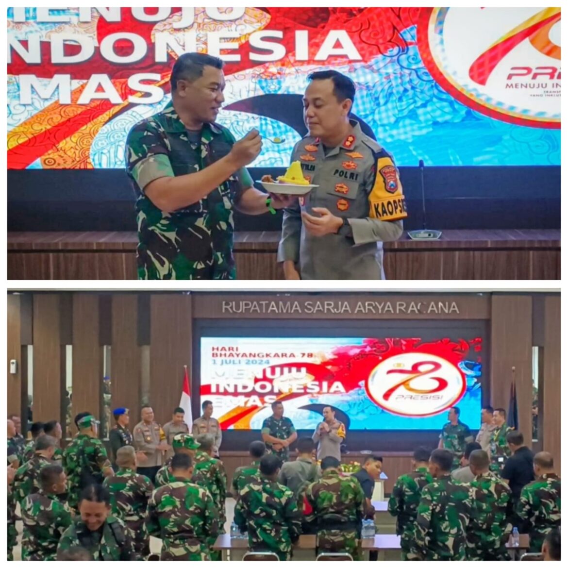 Dandim 0817/Gresik Bersama Anggota Serbu Mapolres Gresik
