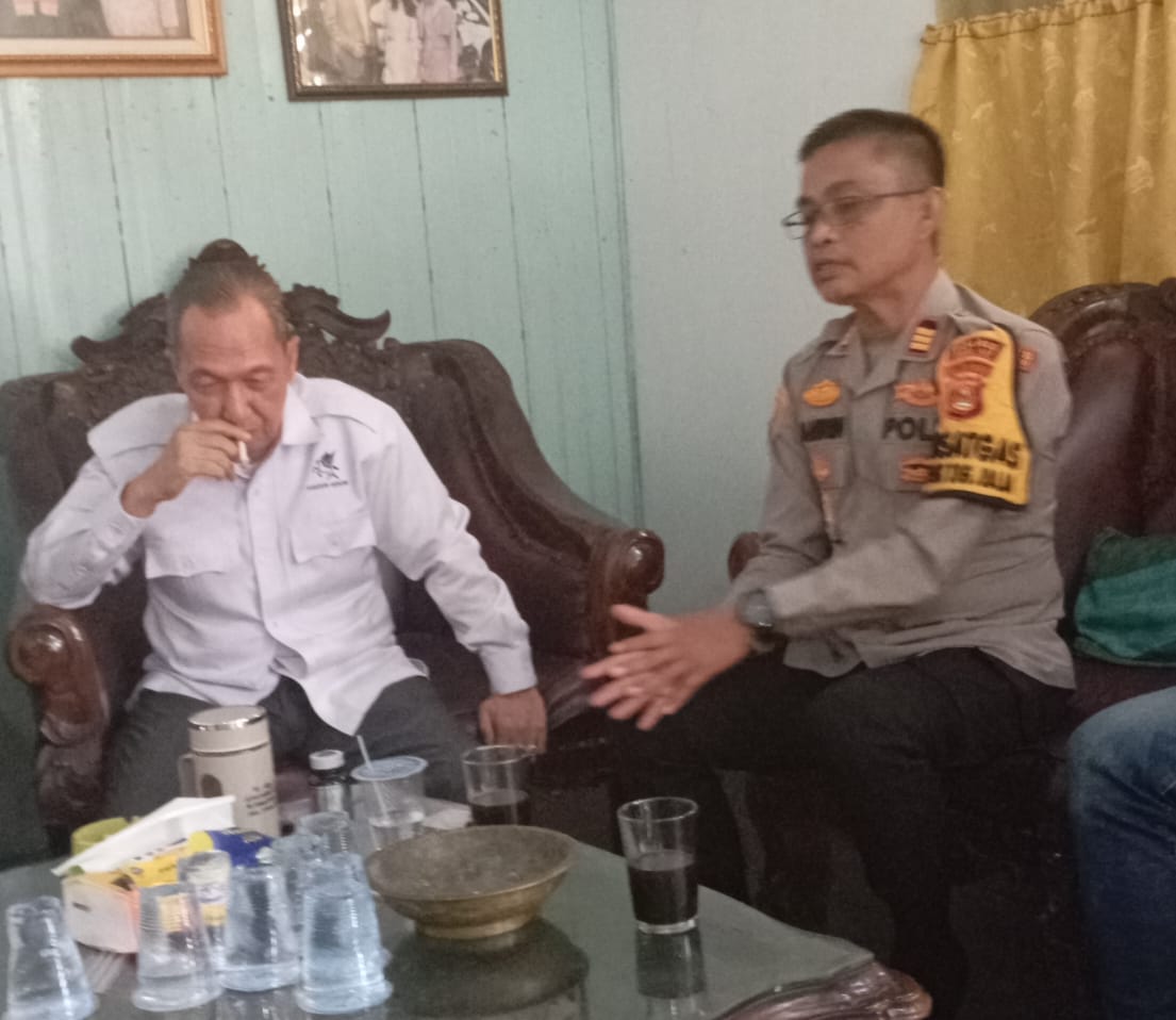 Silaturahmi Kapolsek Tanjung Raja ke Tokoh Masyarakat dan pengamat Publik Ogan Ilir.