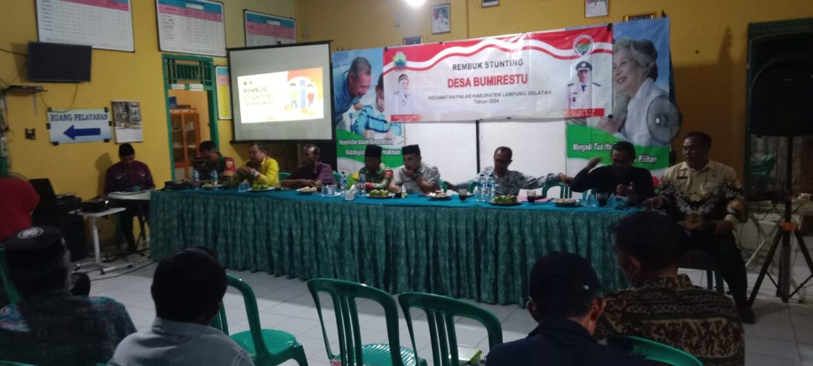 Rembuk Stunting Desa Bumi Restu Palas Tahun 2024