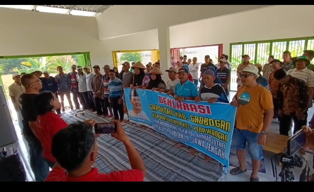 Petani Kabupaten Grobogan Inginkan Ahmad Luthfi Sebagai Pemimpin Yang Mampu Mengayomi Nasib Petani