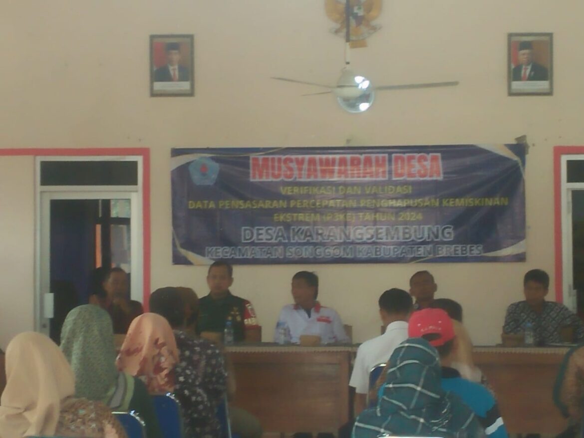 Sejumlah Desa Di Brebes Harapkan Pemerintah Validasi Perpal Data Warga Miskin Ekstrim