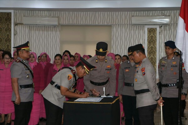 Kapolda Sulut Pimpin Sertijab Direktur Samapta dan 5 Kapolres, Berikut Daftar Nama-nama Pejabat
