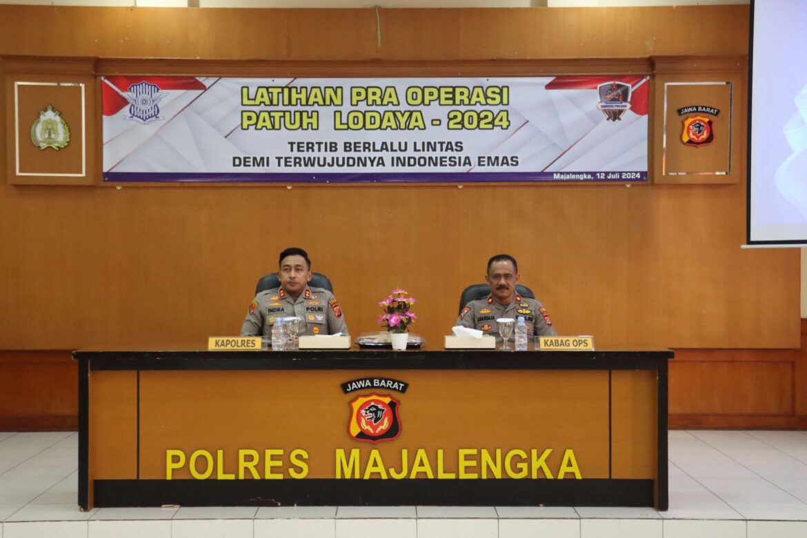 Kapolres Majalengka Buka Latihan Pra Operasi Patuh Lodaya 2024