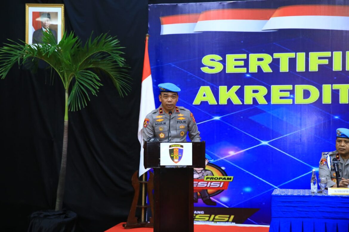 Tingkatkan Pelayananan Publik, DivPropam Polri Gelar Sertifikasi Kompetensi Bintara Akreditor 