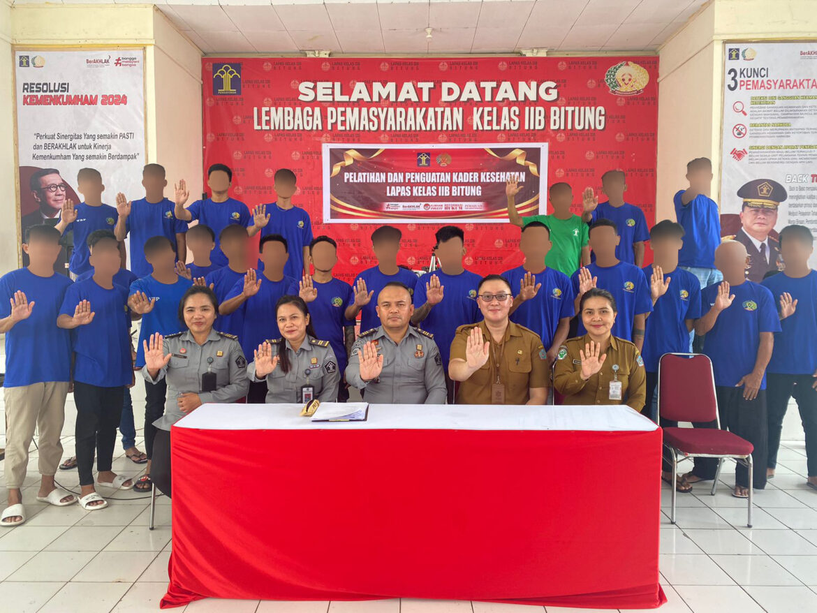 Lapas Bitung Tingkatkan Kualitas Kesehatan Warga Binaan dengan Kader Kesehatan”l