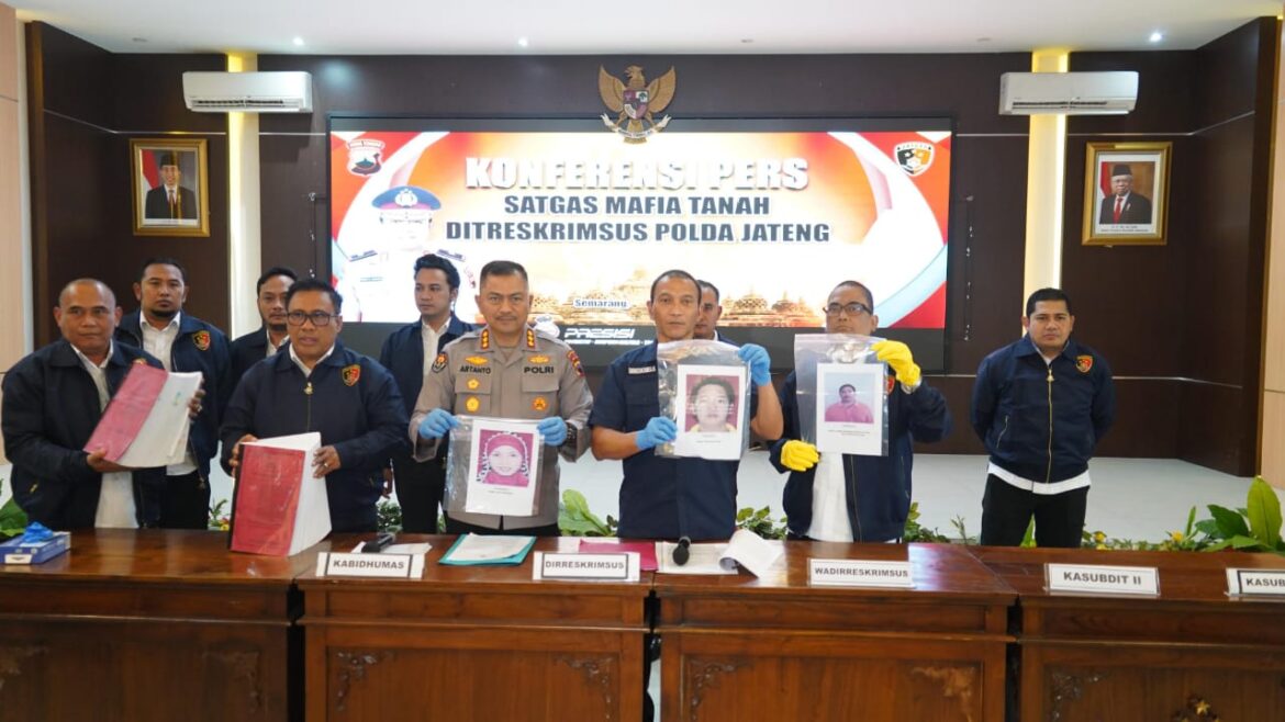 Polda Jateng Tangkap Komplotan Mafia Tanah, Rebut 27 Ribu Meter Persegi Lahan Petani di Salatiga