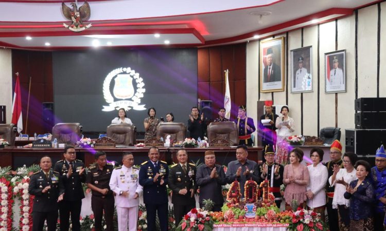 Kapolresta Manado Hadiri Rapat Paripurna DPRD Kota Manado Peringati HUT Kota Ke-401 