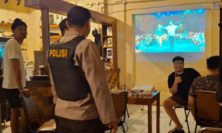 Personel Polresta Manado Amankan Nobar Piala Eropa 2024 di Wilayah Hukum Polresta Manado