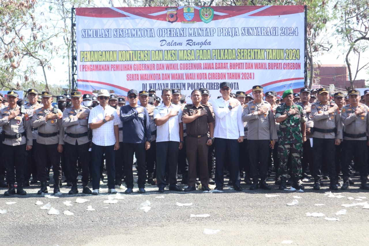 Simulasi Sistem Pengamanan Kota, Kolaborasi dan Komitmen Wujudkan Keamanan Pilkada 2024