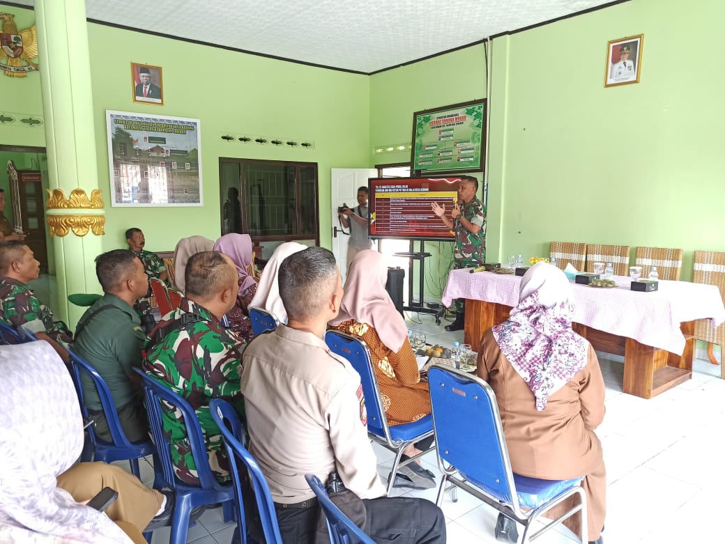Dandim 0620 / Kabupaten Cirebon Adakan Rapat Persiapan Penutupan TMMD ke-121 di Desa Kubang