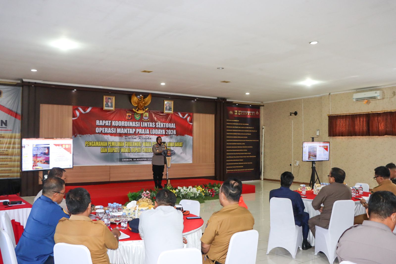 Polresta Cirebon Gelar Rapat Koordinasi Lintas Sektoral Pengamanan Pilkada Serentak 2024