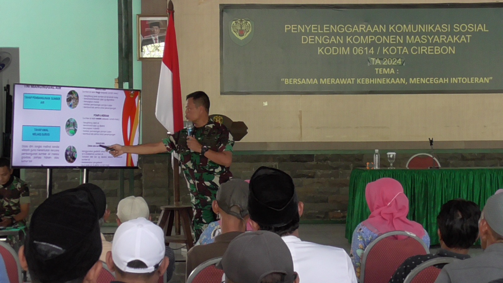 Sinergitas TNI AD dengan Masyarakat, Kodim 0614 / Kota Cirebon Gelar Kegiatan Komsos Dengan Kommas.