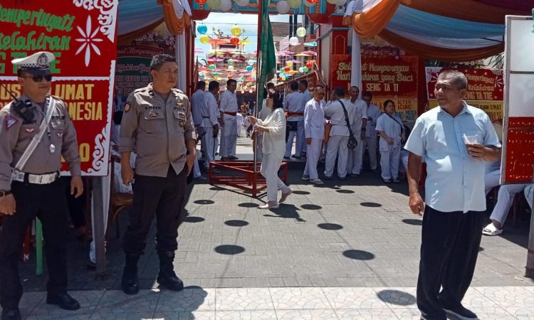 Polsek Wenang Amankan Ibadah Peringatan Hari Kelahiran Suci “Kwan Seng Ta Tie” (Kwan Kong) 2575 