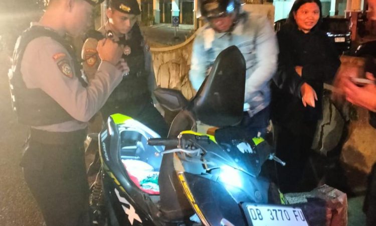 Polresta Manado Lakukan Kegiatan KRYD di Depan Mako, Berlangsung Lancar dan Kondusif