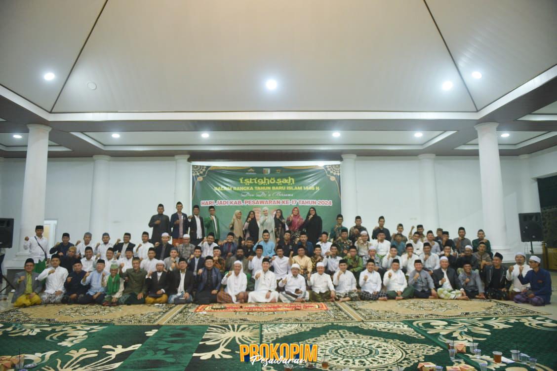 Rangkaian Hari Jadi ke-17 Kabupaten Pesawaran, Bupati Pesawaran Gelar Istighosah Bersama Perwakilan Ponpes Se-Kabupaten Pesawaran
