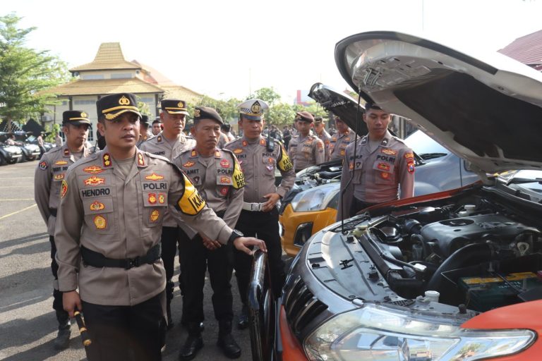 Cek Ranmor Dinas, Polres Sampang Tingkatkan Kesiapan Pilkada